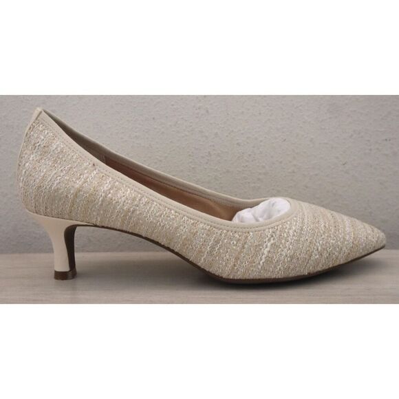 Rockport CI3508 Women's Sz 10M Cream/Light Beige Total Motion Kaiya Pumps - Picture 7 of 16